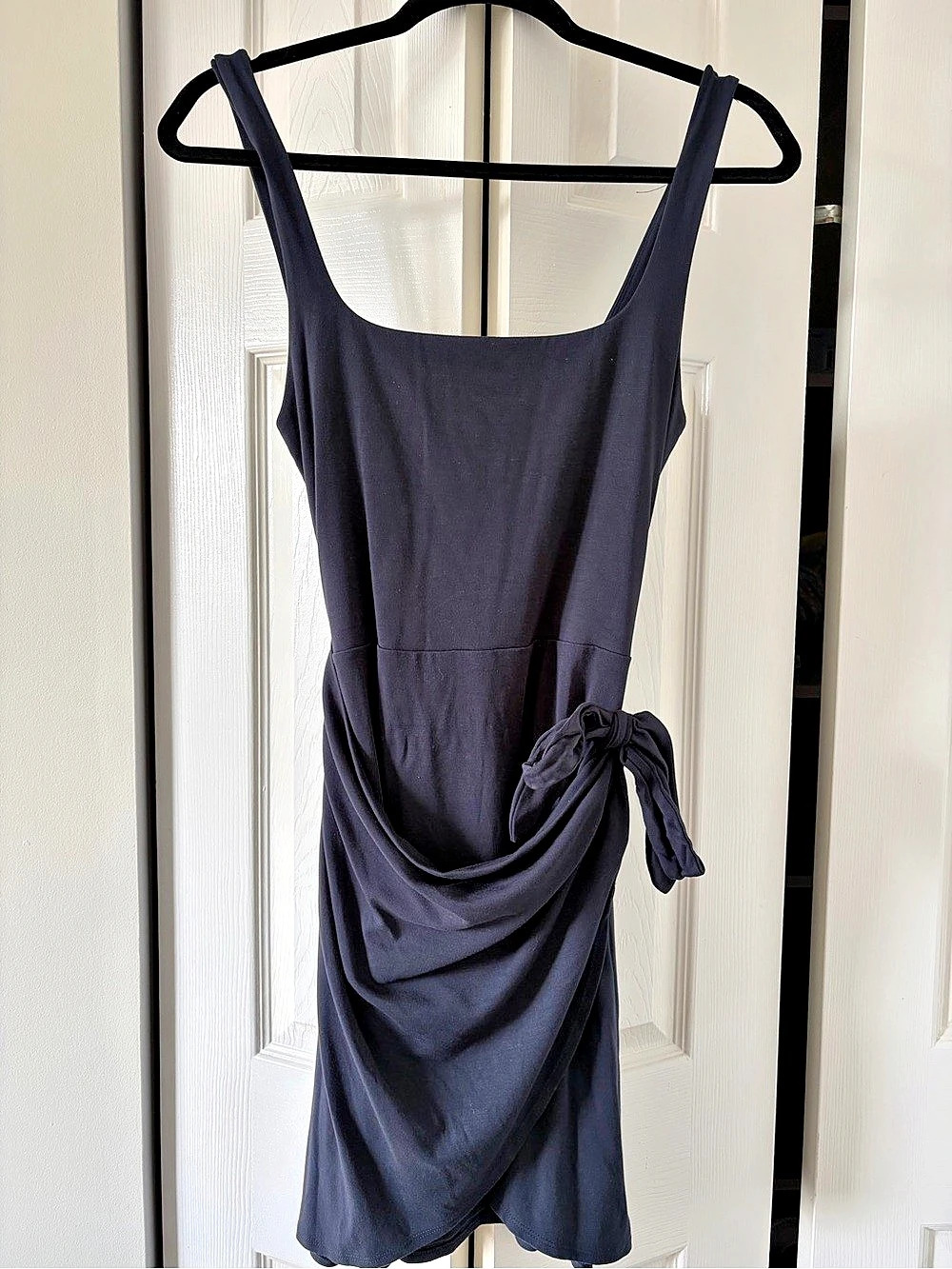 Wilfred Saturn Mini Dress Navy Blue Size Medium